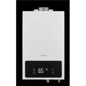 Комплект газова колонка ARDESTO HB02 10л/хв 20кВт турбована Low NOx з димоходом (GWH-HB02-10T-WHITE1) UA