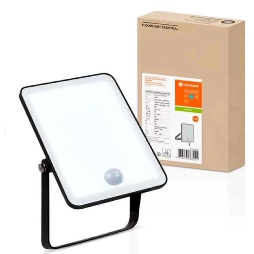 Прожектор LEDVANCE ESSENTIAL SENSOR 30Вт 2700Лм 4000K датчик руху чорний, 4058075768338 UA