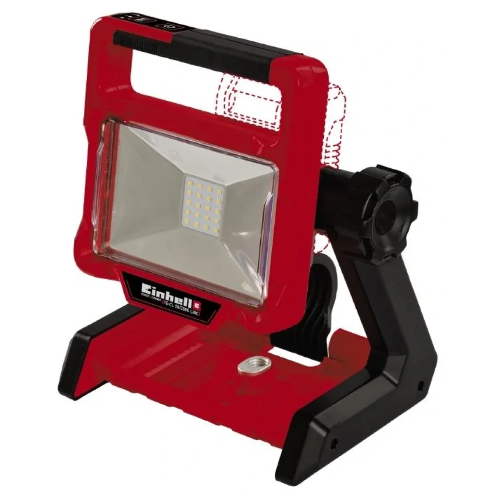 Прожектор Einhell TE-CL 18/2000 LiAC - Solo акум., PXC, 2000 лм, 18В, 5700 К, 20 LED, 18/220 В, 1.23 кг (без АКБ и ЗУ), 4514114 UA
