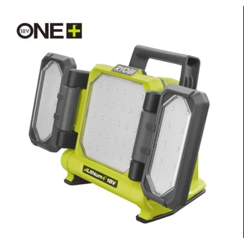 Прожектор панельний Ryobi RLP18-0, 18В ONE+, 3 LED панелі, 3000лм, 3 режими яскравості (без АКБ та ЗП), 5133005398 UA
