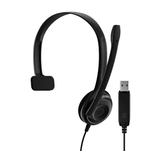 Гарнітура комп'ютерна моно On-Ear EPOS PC 7 Chat, USB, односпрямований, 2м, Black (1000431) UA