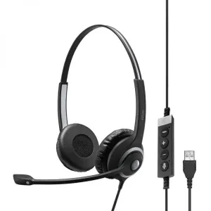 Гарнітура комп'ютерна стерео On-Ear EPOS IMPACT SC 260 USB MS II, USB, односпрямований, сертифікат Microsoft Teams, 2.9м, Чорний (1000579) UA