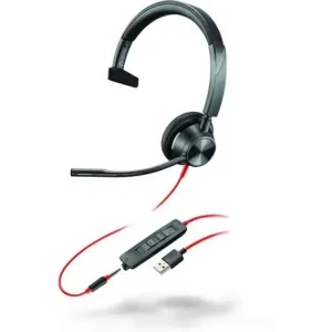 Гарнітура комп'ютерна моно On-ear Poly Blackwire 3315-M, USB-A, всеспрямований, чорний (76J13AA) UA
