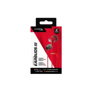 Гарнітура ігрова HyperX Cloud Earbuds III, 3.5мм, червоний (BN7S0AA) UA