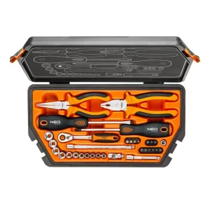 Набір інструментів Neo Tools, 33шт, універсальний, CrV та S2 (08-631) UA