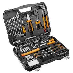 Набір інструментів Neo Tools, 1/2", 1/4", 100шт, універсальний, CrV (08-920) UA