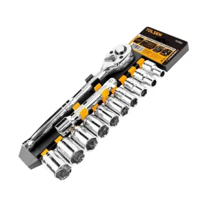 Набір інструментів Tolsen, набір торцевих головок 1/2", 12шт, CrV (15392) UA