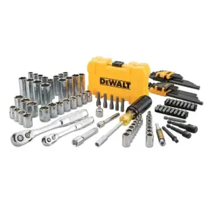 Набір головок, біт, шестигранних ключів DeWALT, 1/4", 3/8", кейс, 108шт (DWMT73801-1) UA