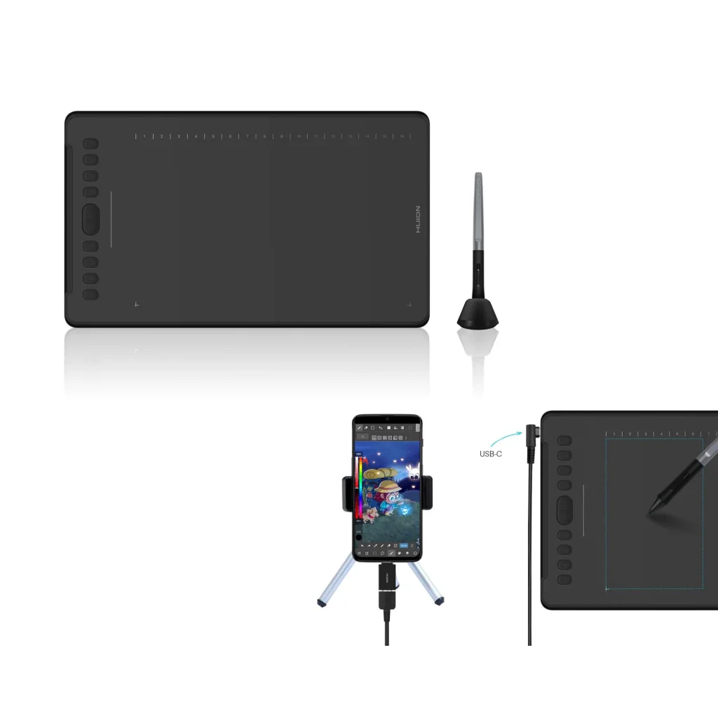 Графічний планшет Huion H1161 ,Black UA