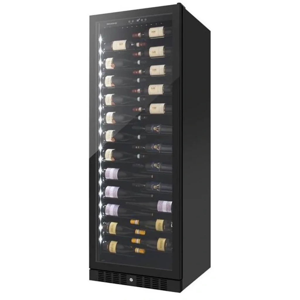 Холодильник Philco для вина, 177х59.5х68, холод.відд.-472л, зон - 1, бут-143, диспл, підсвітка, чорний, PW143GLV UA