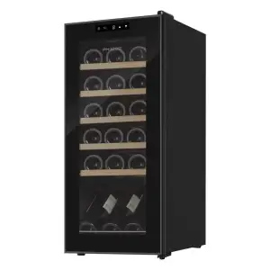 Холодильник Philco для вина, 77x34.5x45, холод.відд.-50л, зон - 1, бут-18, диспл, підсвітка, чорний, PW18KF UA