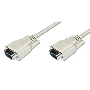 Кабель DIGITUS VGA (HDDB15M/M) 1.8м, білий (AK-310100-018-E) UA