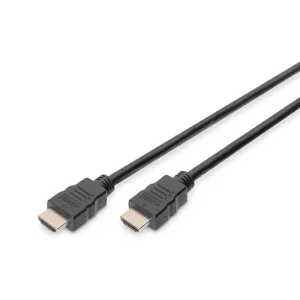 Кабель DIGITUS HDMI (M/M), High speed/Ethernet, 1м, чорний (AK-330107-010-S) UA