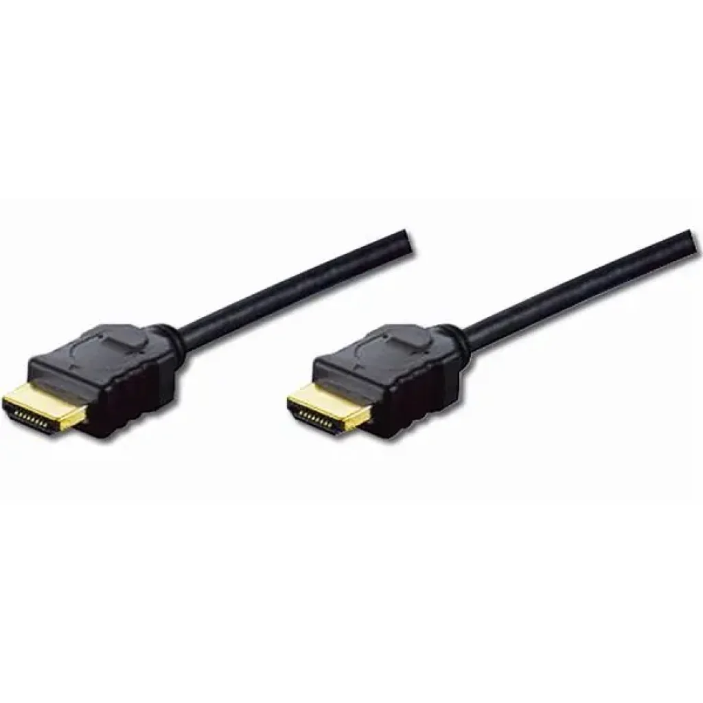 Кабель DIGITUS HDMI (M/M), High speed/Ethernet, 2м, чорний (AK-330114-020-S) UA