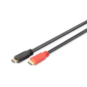 Кабель DIGITUS HDMI (M/M), 4K, High speed, активний, 10м, чорний (AK-330118-100-S) UA