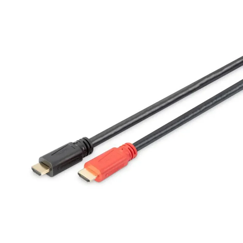 Кабель DIGITUS HDMI (M/M), 4K, High speed, активний, 15м, чорний (AK-330118-150-S) UA