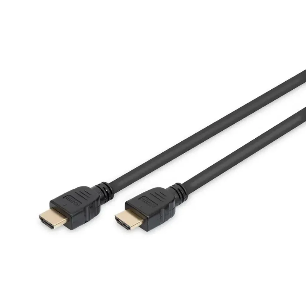 Кабель DIGITUS HDMI (M/M), 8K, Ultra High speed/Ethernet, 1м, чорний (AK-330124-010-S) UA