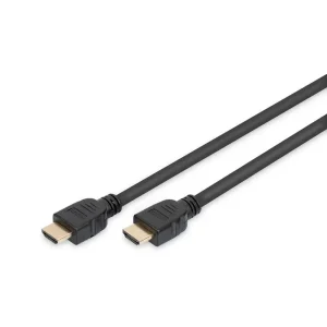 Кабель DIGITUS HDMI (M/M), 8K, Ultra High speed/Ethernet, 1м, чорний (AK-330124-010-S) UA