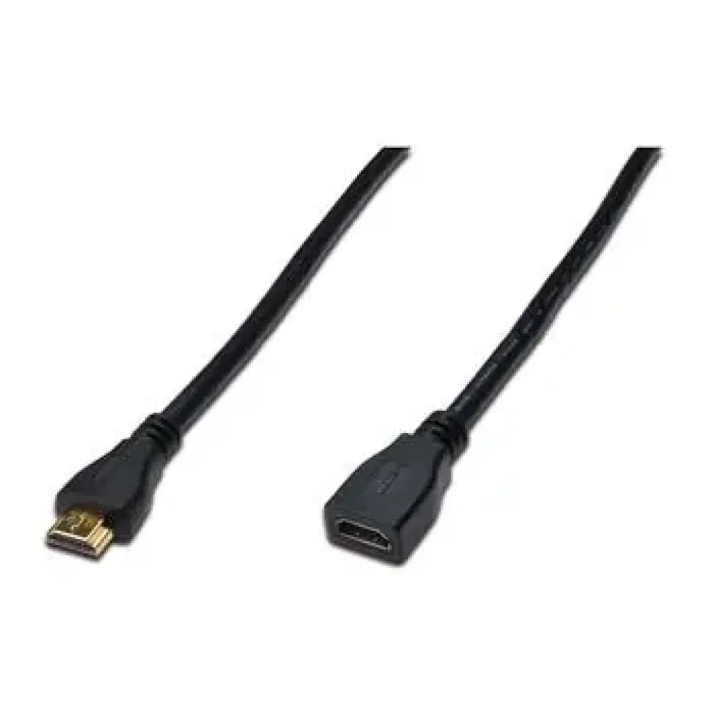 Кабель DIGITUS HDMI (M/F), High speed/Ethernet, 3м, чорний (AK-330201-030-S) UA