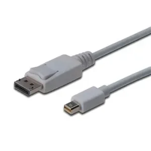 Кабель DIGITUS miniDisplayPort > DisplayPort (M/M), 3м, білий (AK-340102-030-W) UA