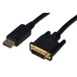 Кабель DIGITUS DisplayPort > DVI-D (M/M), 2м, чорний (AK-340301-020-S) UA