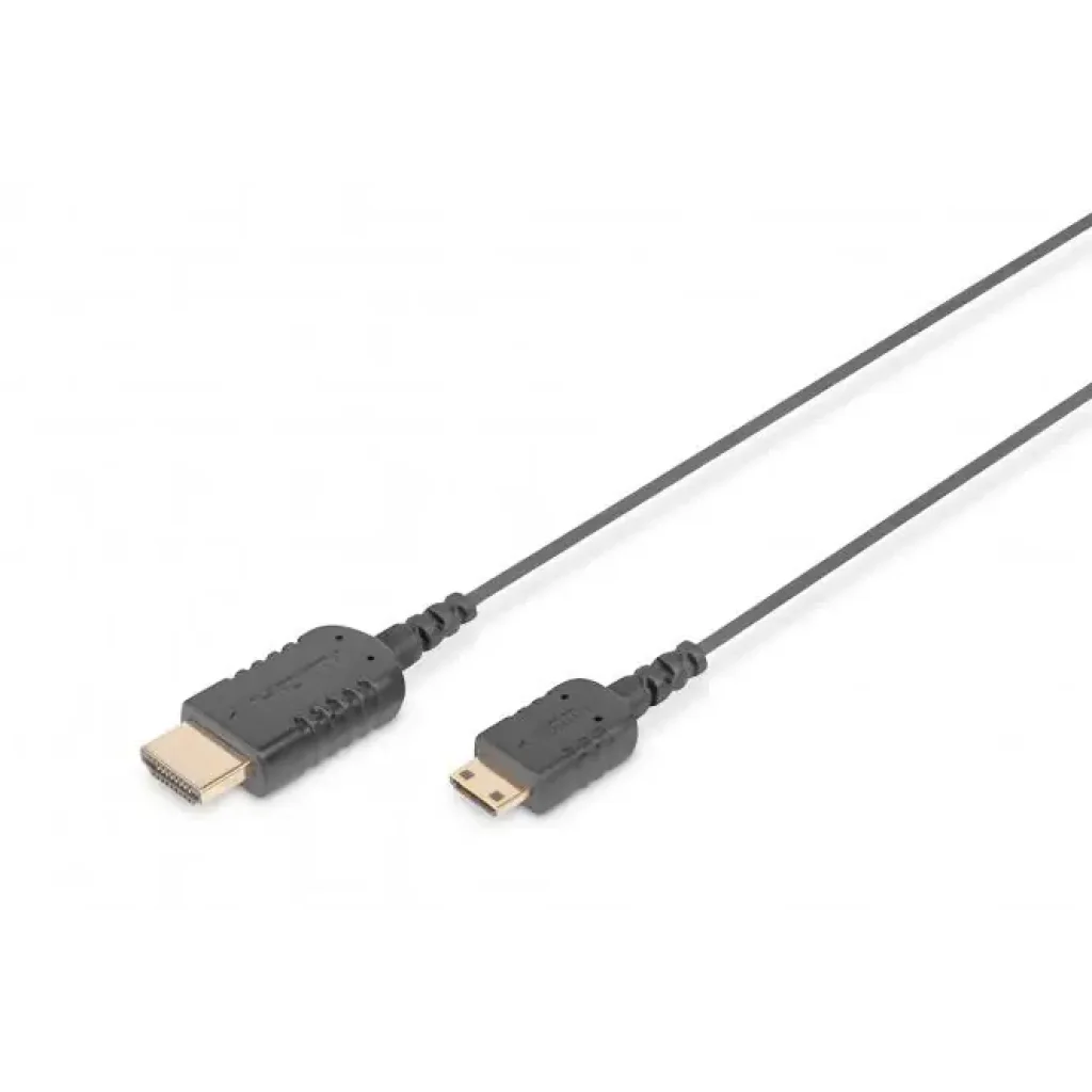 Кабель DIGITUS HDMI-miniHDMI (AM/СM), Ultra HD, 2.0м, чорний (DB-330121-020-S) UA