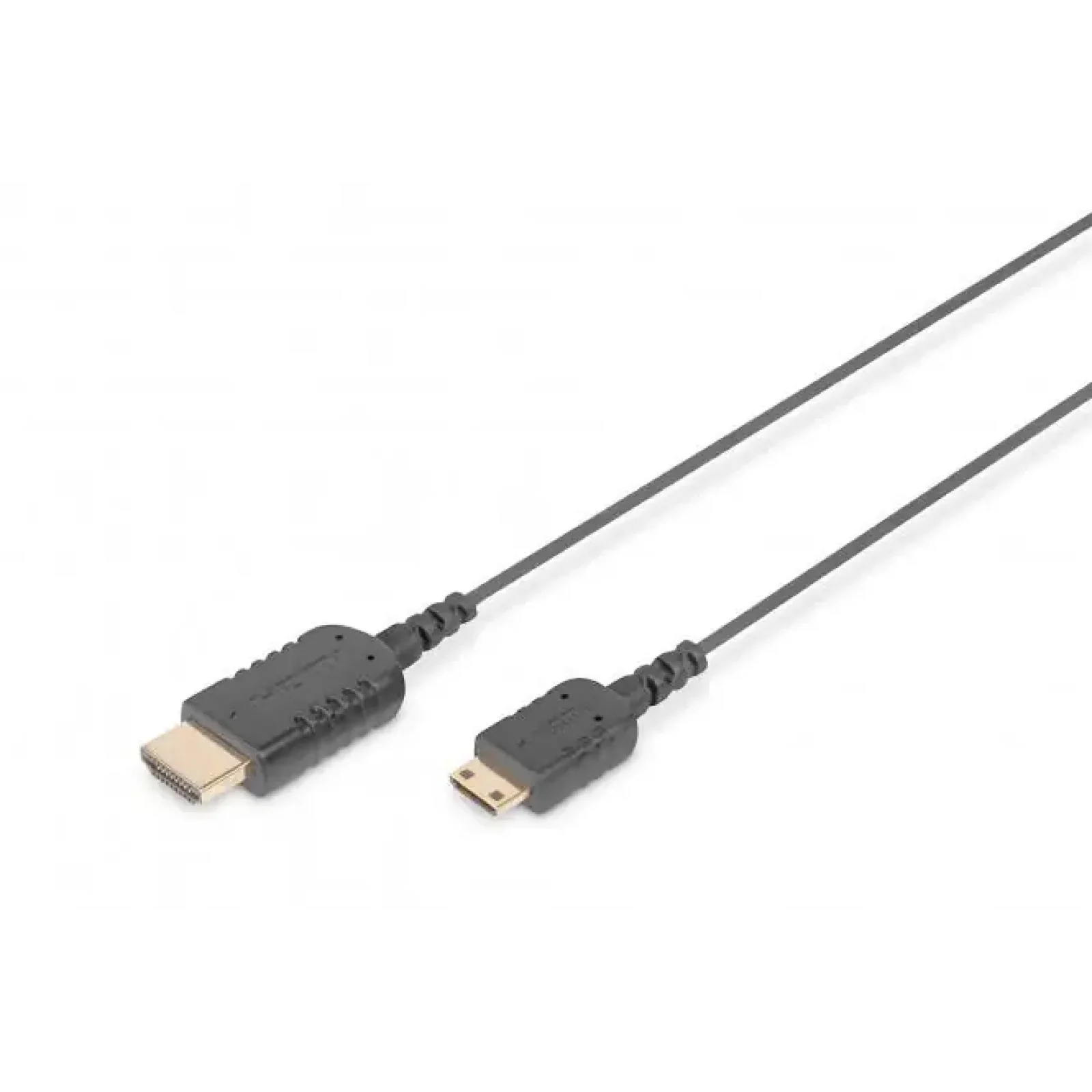 Кабель DIGITUS HDMI-miniHDMI (AM/СM), Ultra HD, 2.0м, чорний (DB-330121-020-S) UA
