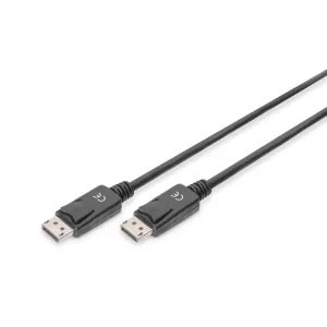 Кабель DIGITUS DisplayPort (M/M), 4K, 2м, чорний (DB-340100-020-S) UA