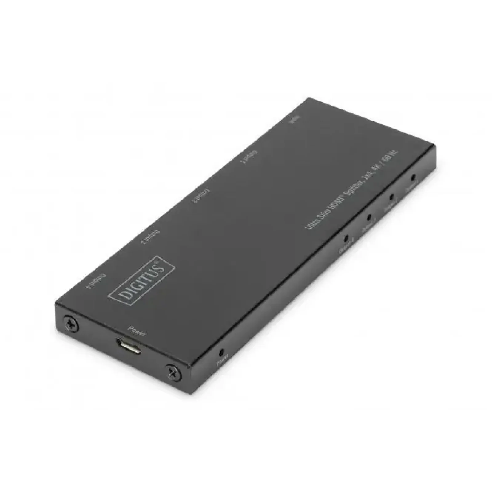 Відеосплітер DIGITUS HDMI (INx1 - OUTx4), 4K, Ultra Slim (DS-45323) UA
