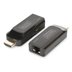 Набір міні-подовжувачів DIGITUS HDMI, Full HD, 1080p 50 м, CAT 6/6A/7, живлення через кабель Micro USB, 50м (DS-55203) UA