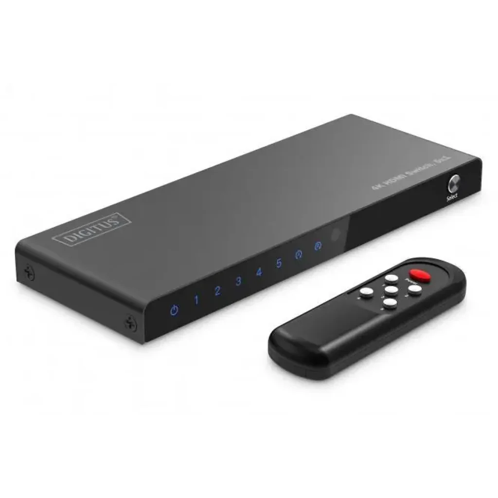 Відеокомутатор DIGITUS UHD HDMI (INx5 - OUTx1), 4K (DS-55332) UA