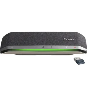 Спікерфон Poly Sync 40+ -M з адаптером BT700A, 3 x Bi-Mic, радіус 2,5 м, USB-A, USB-C, Bluetooth, сірий (77P36AA) UA