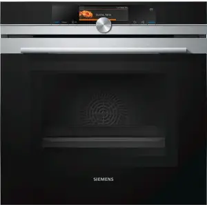 Встр. эл. дух. шкаф с СВЧ и функц. пара Siemens HN678G4S1 - Ш-60см/15реж/67 л./диспл/пиролиз/нерж. UA