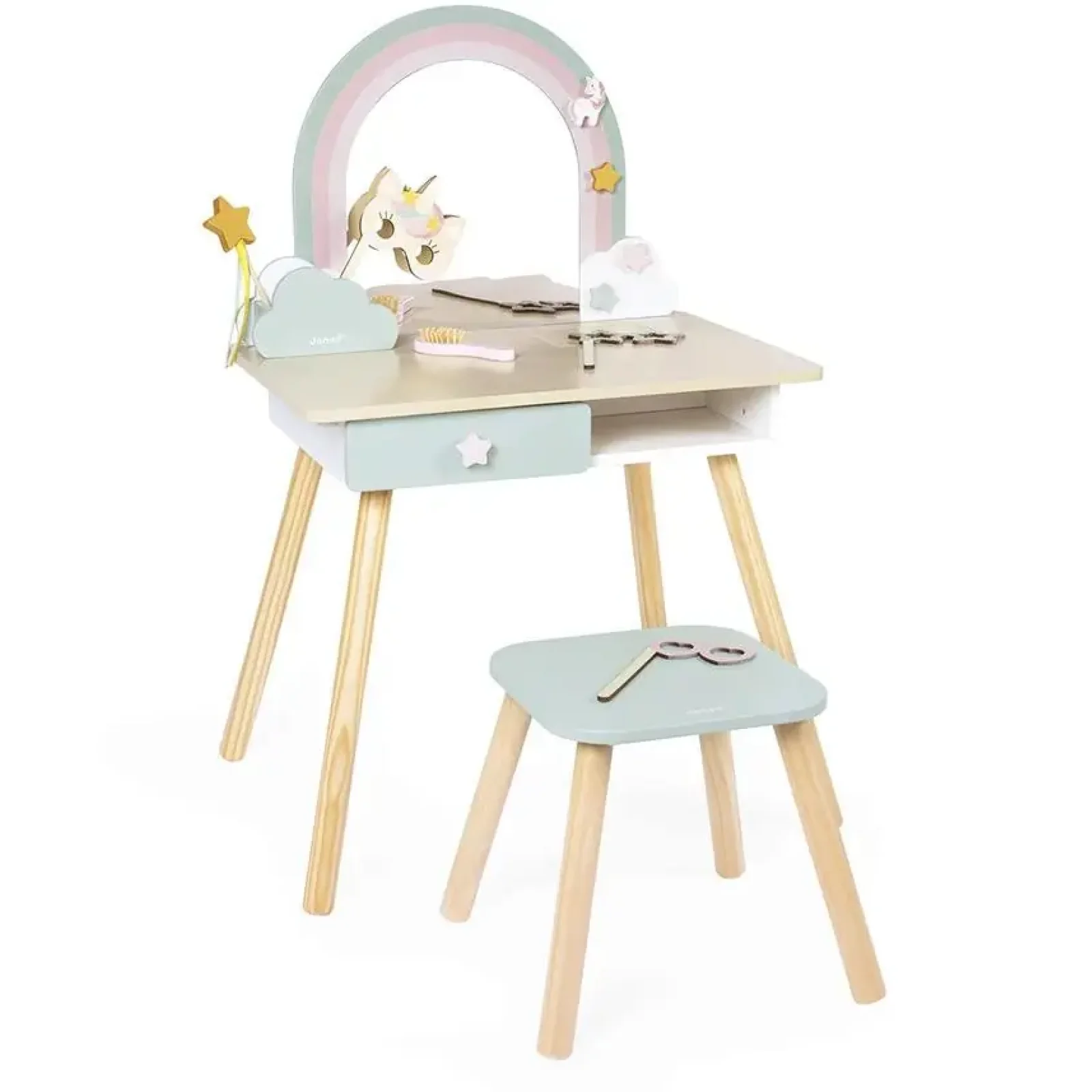 Ігровий набір Janod Туалетний столик Єдиноріжки (J06464) UA