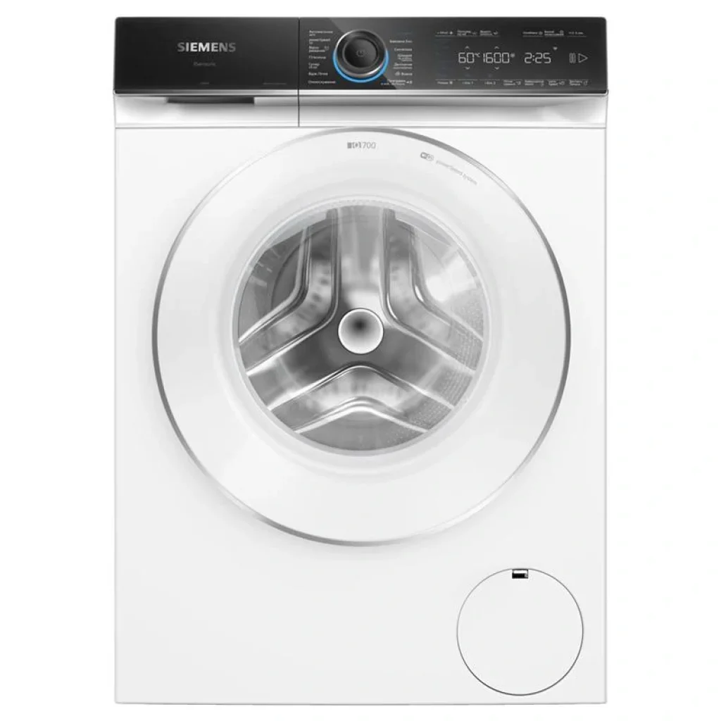 Пральна машина Siemens фронтальна, 10кг, 1600, A+++, 60см, дисплей, Home Connect, I-Dos, білий, WG56B2A0UA UA