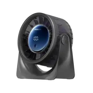 Вентилятор ARDESTO OneBreeze FT-M95B настільний, 12см, дисплей, акумулятор, USB-A Type-C, сірий UA