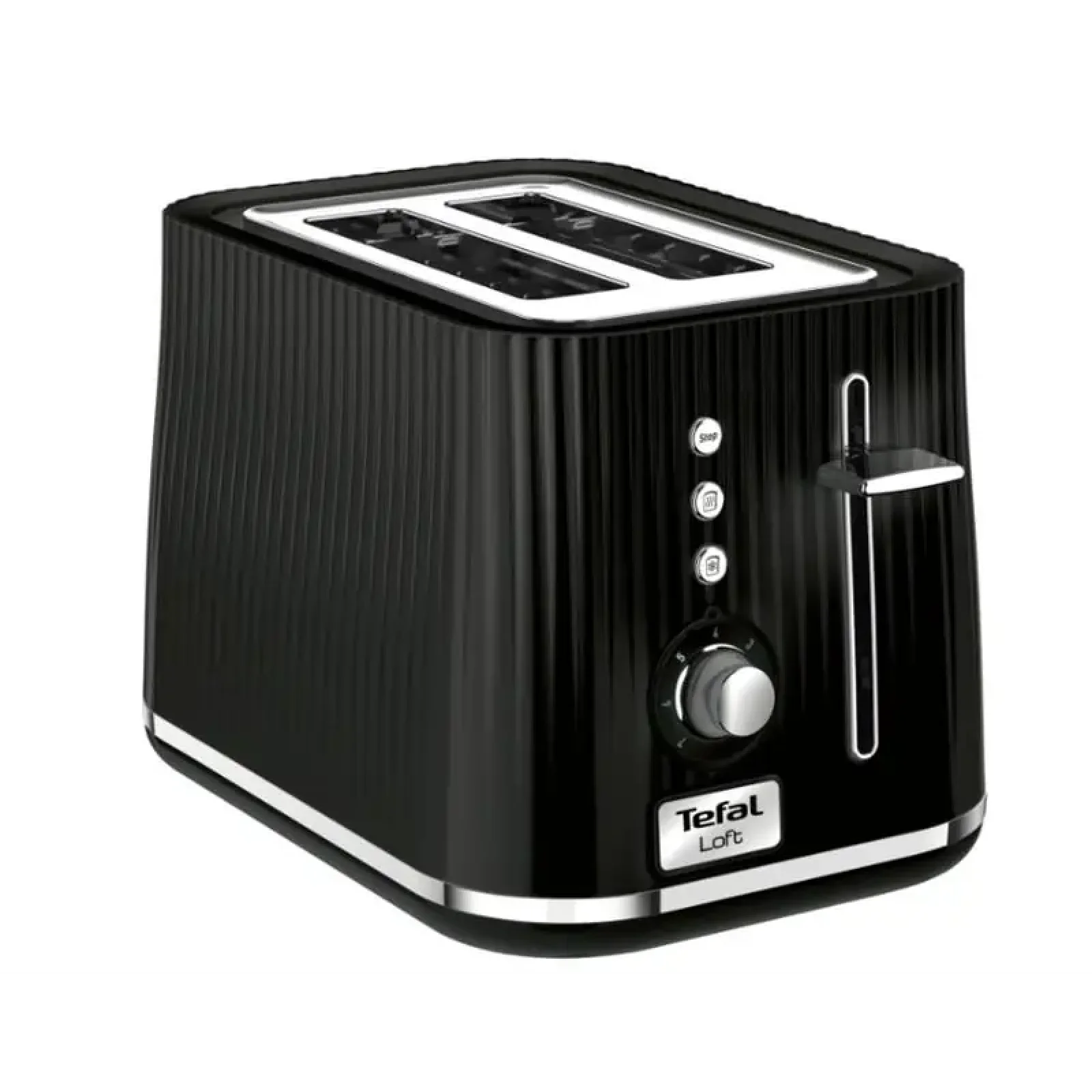 Тостер Tefal Loft 850Вт, розморожування, пластик, чорний (TT761838) UA