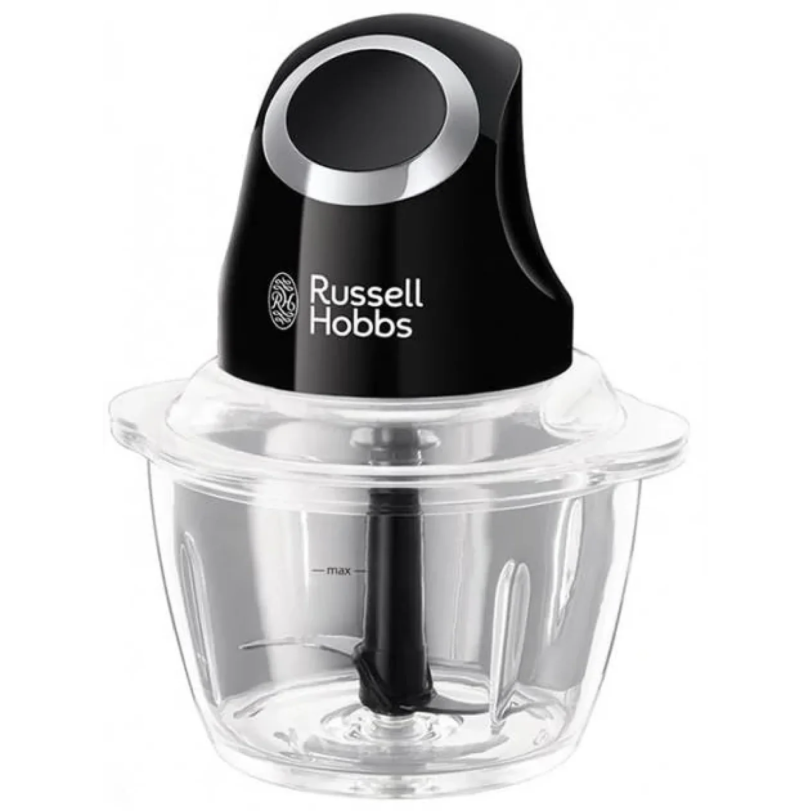 Подрібнювач Russell Hobbs Matte Black, 200Вт, чаша-500мл, скло, корпус-пластик, чорний, 24662-56 UA