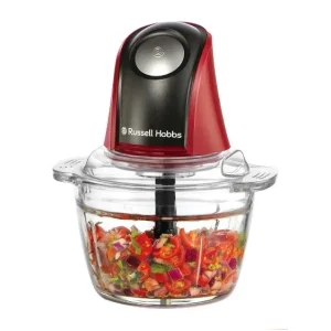 Подрібнювач Russell Hobbs Desire Red, 200Вт, чаша-500мл, скло, корпус-пластик, червоний, 27130-56 UA