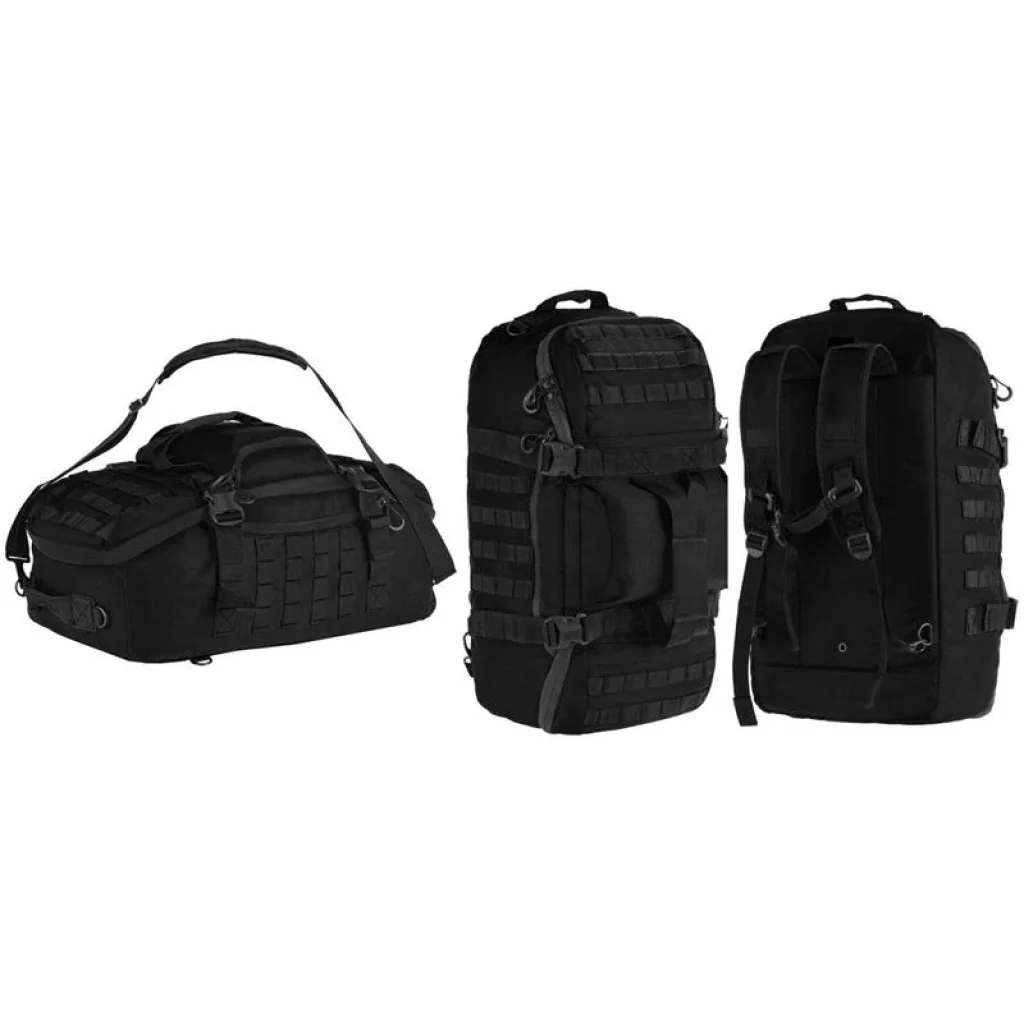Сумка-баул рюкзак 2Е Tactical L чорна 2E-MILDUFBKP-L-BK UA