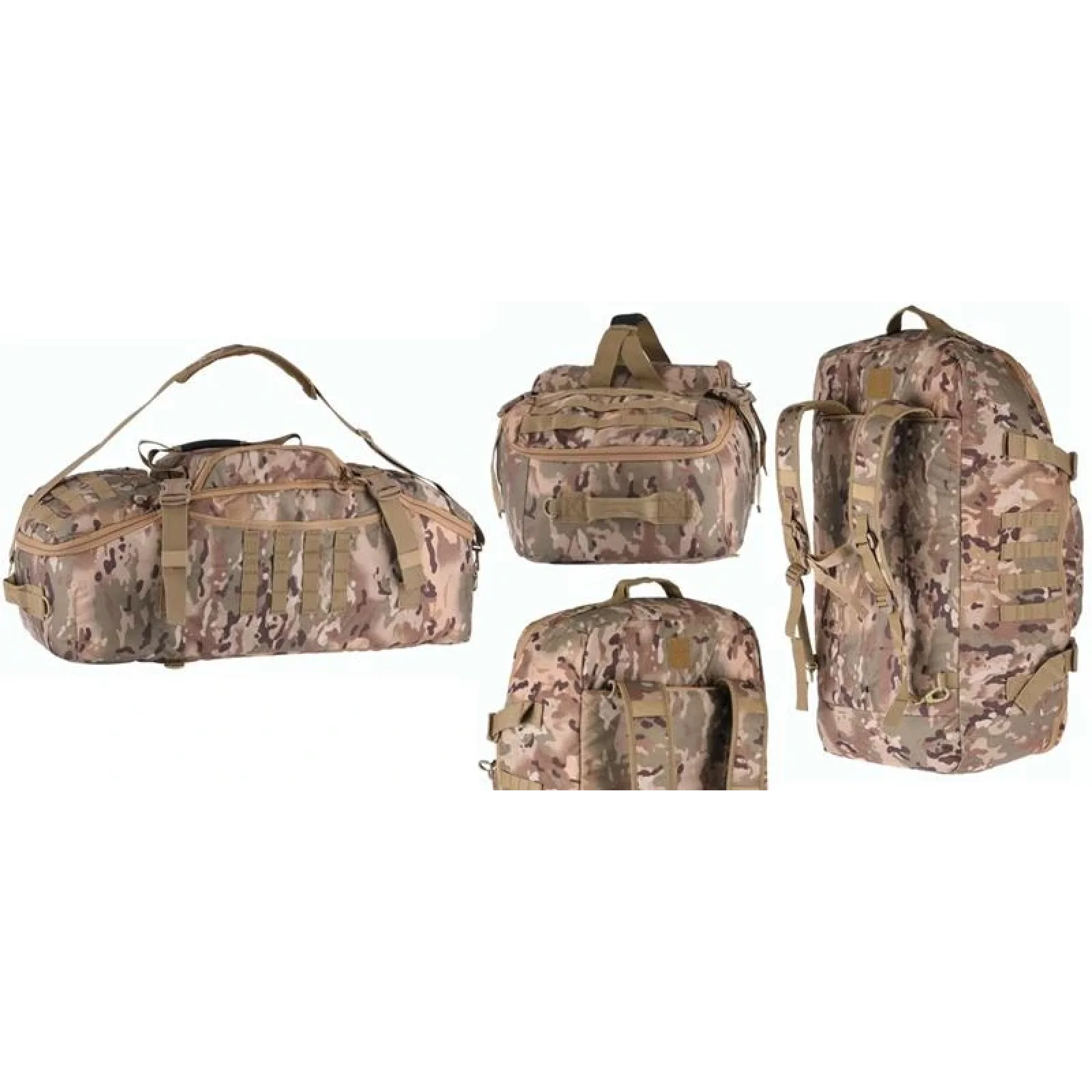 Сумка-баул рюкзак 2Е Tactical XL камуфляж 2E-MILDUFBKP-XL-MC UA