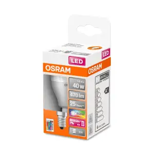 Лампа OSRAM LED Е14 RGB 5.5Вт 2700K пульт ДУ Р45 STAR (4058075430877) UA
