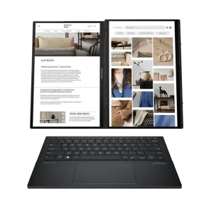 Ноутбук ASUS Zenbook DUO UX8406CA-QL049W 14" FHD OLED, Intel Ultra 7 255H, 32GB, F1TB, UMA, Win11, Сірий (90NB14X1-M001S0) UA