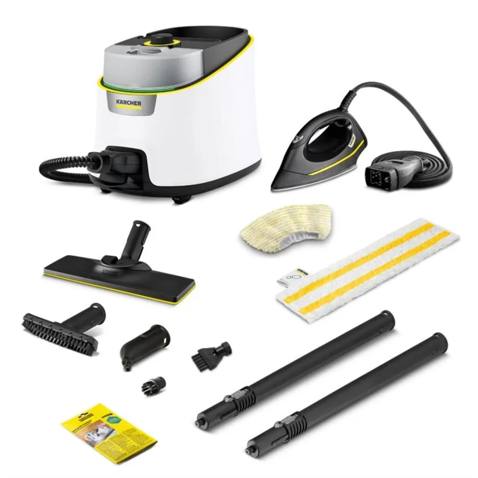 Пароочисник Karcher SC 4 Deluxe Iron, 2200Вт, 1300мл, 4Бар, праска, швабра, білий, 1.513-462.0 UA