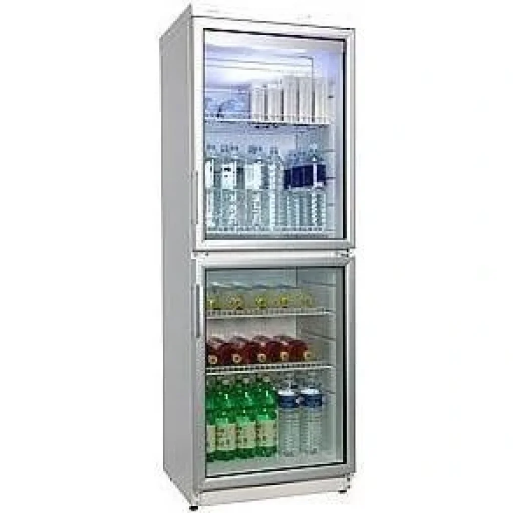 Холодильна вітрина Snaige, 173x60х60, 350л, полок - 5, зон - 1, бут-154, 2дв., ST, алюмін.двері, білий, CD35DM-S300C UA