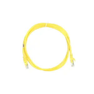 Патч-корд 2E САТ 5e, UTP, 1.20м, 26AWG, RJ45, 7/0.16, Cu, PVC, жовтий (2E-PC5ECOP-120YLW) UA