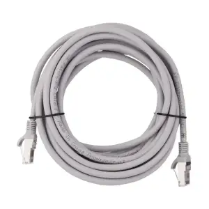 Патч-корд 2E САТ 6, FTP, 5м, 26AWG, RJ45, 7/0.16, Cu, LSZH, сірий (2E-PC6CU-FTP5LSZH-GRY) UA
