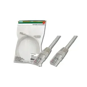 Патч-корд DIGITUS САТ 5e UTP, 3м, AWG 26/7, Cu, PVC, сірий (DK-1511-030) UA