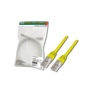 Патч-корд DIGITUS CAT 5e UTP, 3м, AWG 26/7, Cu, PVC, жовтий (DK-1511-030/Y) UA