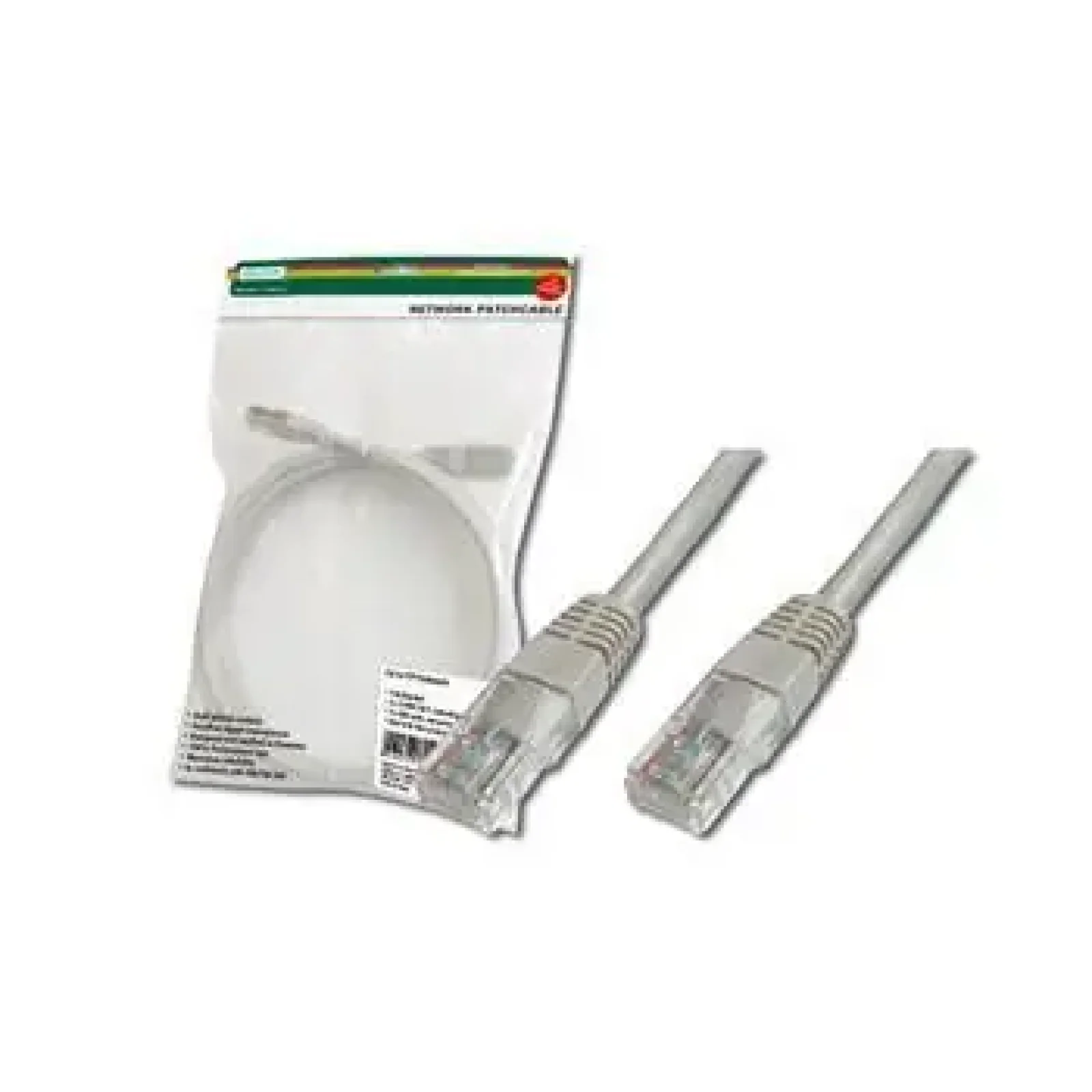 Патч-корд DIGITUS CAT 5e UTP, 20м, AWG 26/7, Cu, PVC,сірий (DK-1511-200) UA